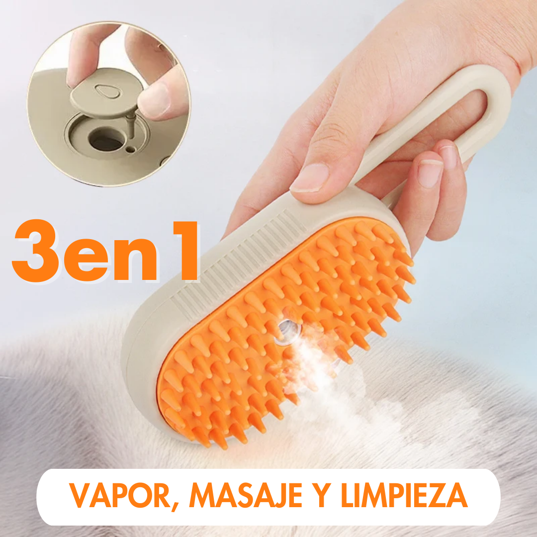 SteamBrush Max: El Cepillo de Vapor Definitivo para Mascotas