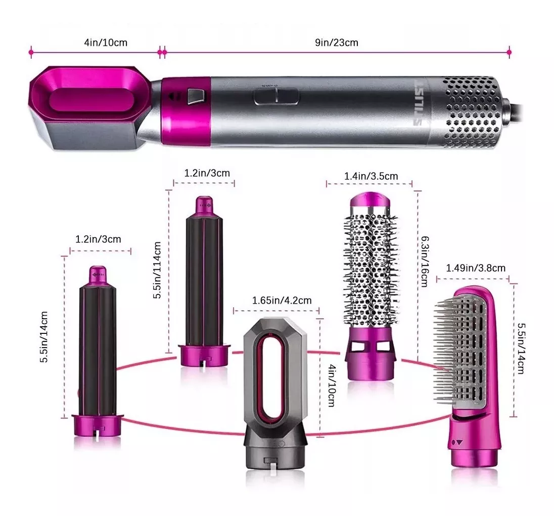 Nuevo GLAM BRUSH PRO Cepillo Secador 5 en 1 Profesional