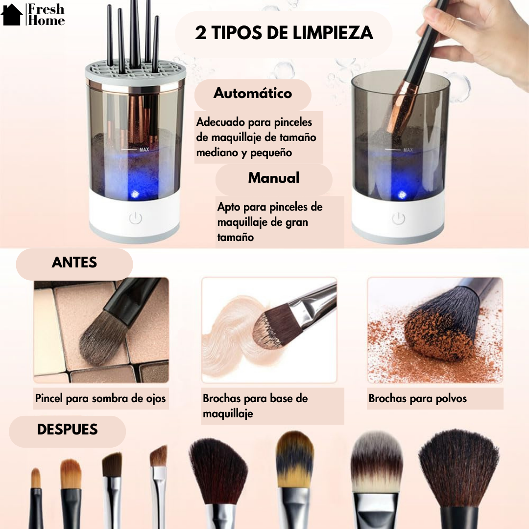SonicBrush: Limpiador de Brochas de Maquillaje