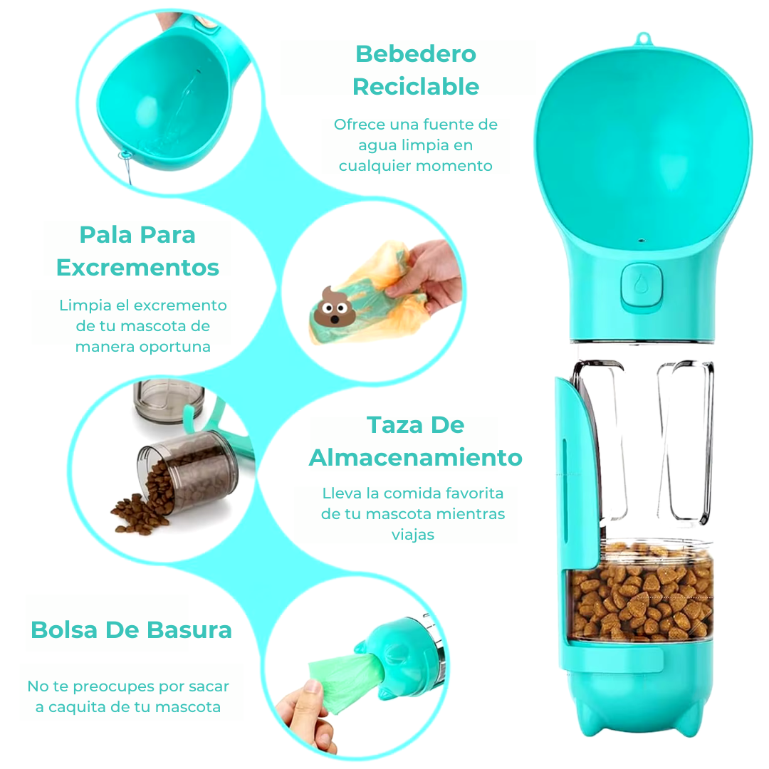 EasyPet - BEBEDERO 4 EN 1 PARA MASCOTAS