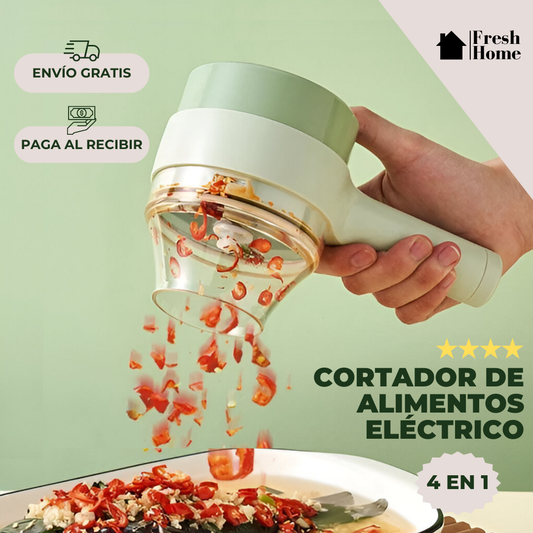 FreshCut - CORTADOR DE ALIMENTOS ELÉCTRICO 4 EN 1