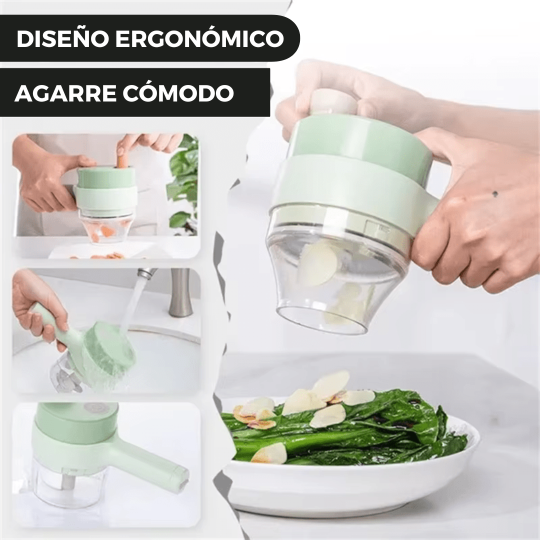 FreshCut - CORTADOR DE ALIMENTOS ELÉCTRICO 4 EN 1