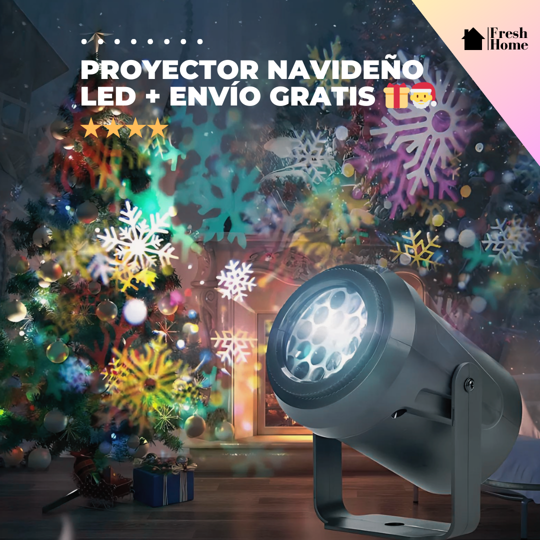 🎄 Ilumina tu Navidad sin Esfuerzo: Proyector Navideño LED + Envío Gratis 🎁
