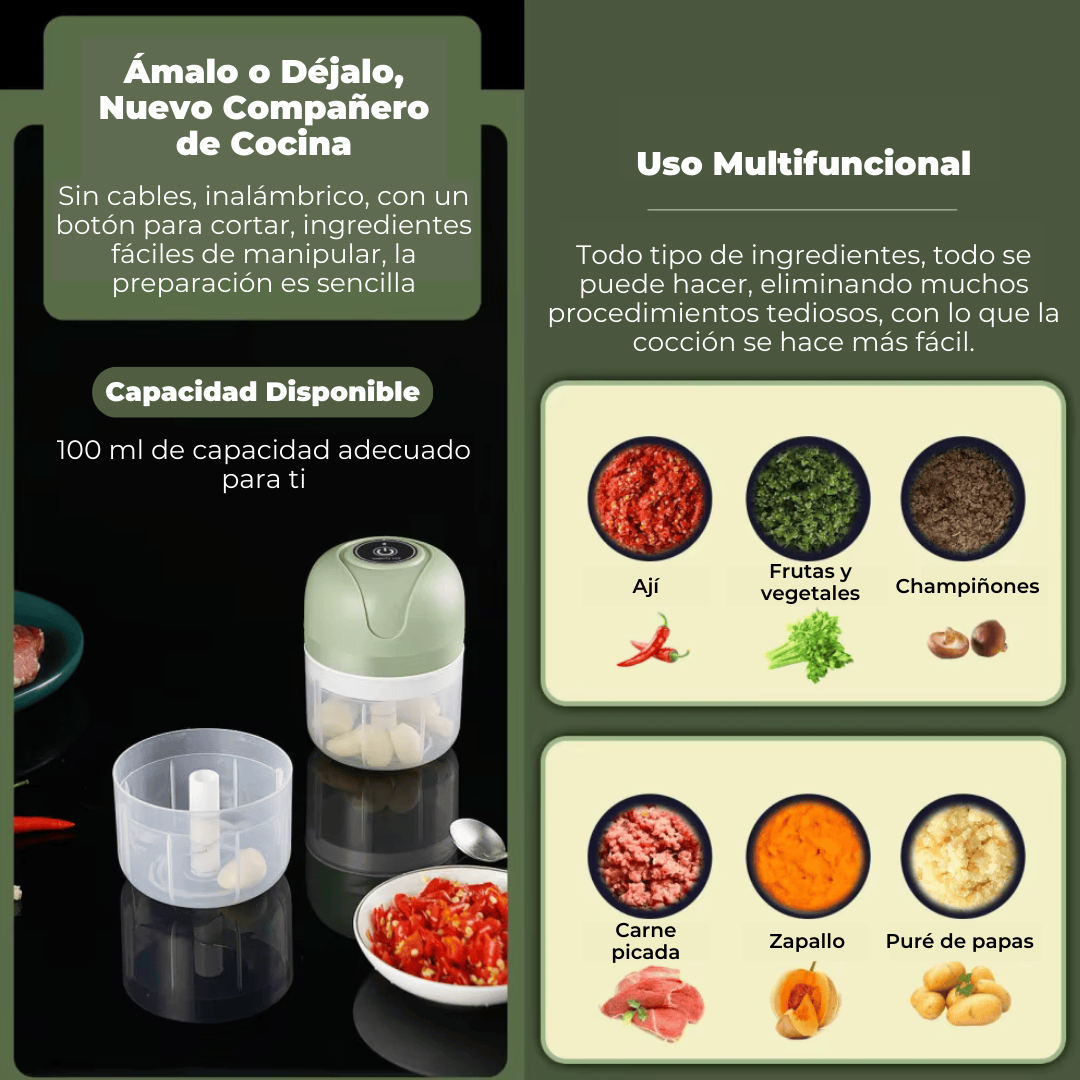 Mini Picadora de Alimentos Eléctrico - PowerCut