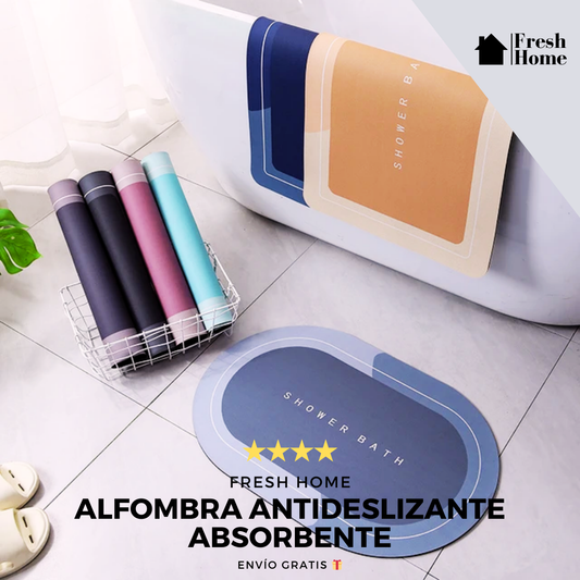 ALFOMBRA DE BAÑO ANTIDESLIZANTE SÚPER ABSORBENTE - SafeStep 🛡️