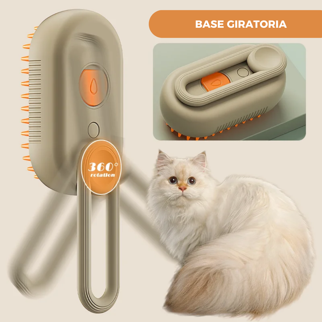 SteamBrush Max: El Cepillo de Vapor Definitivo para Mascotas