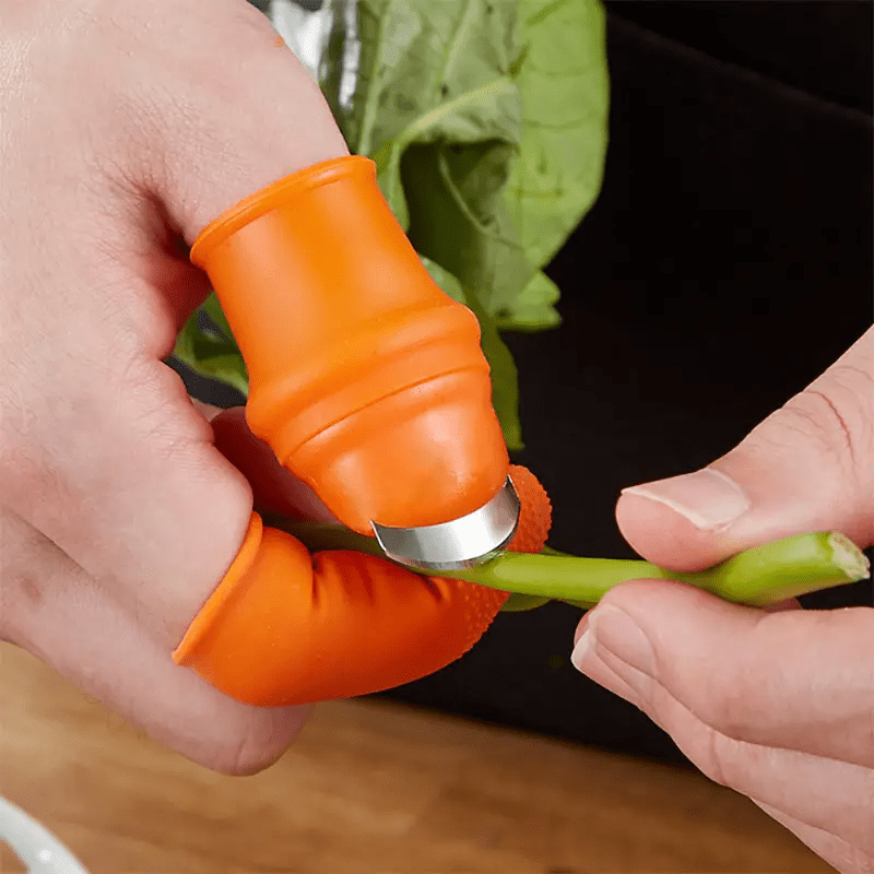 VeggieCutter - CUCHILLO DE PULGAR PARA COCINA Y JARDINERÍA - 2X1