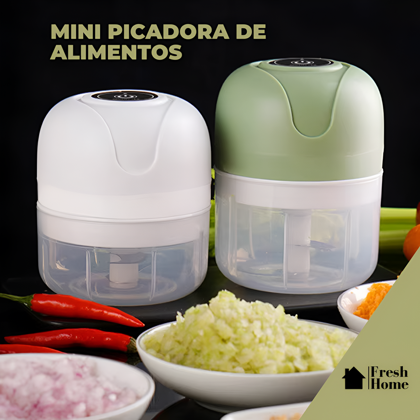 Mini Picadora de Alimentos Eléctrico - PowerCut