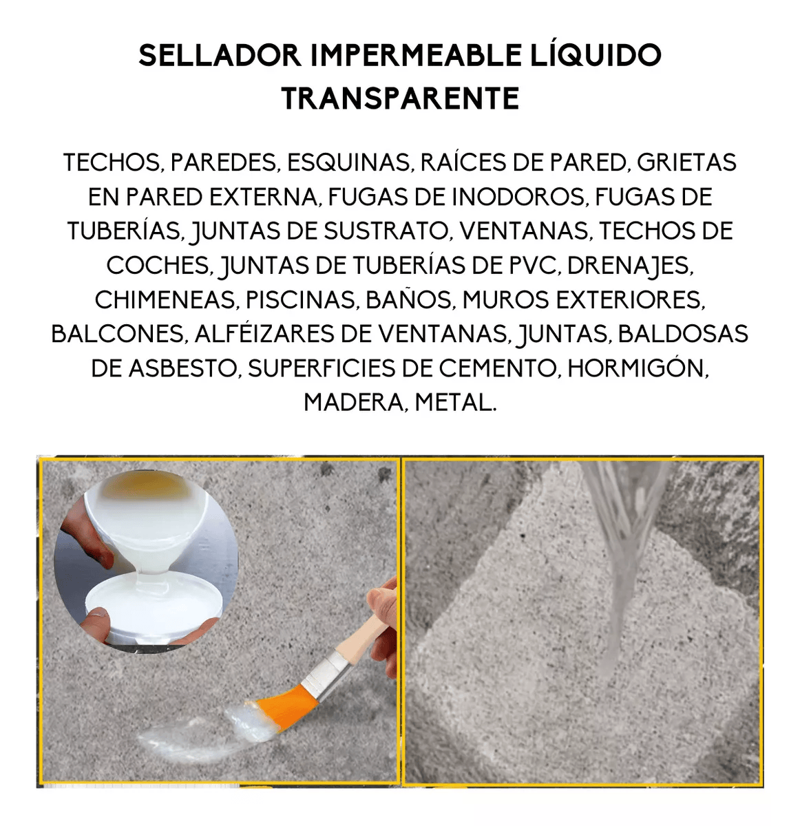 Sellador Adhesivo Impermeable 300g