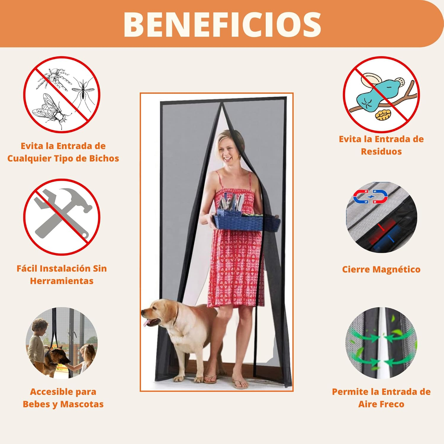 Malla Magnética Anti Mosquitos (2X1)