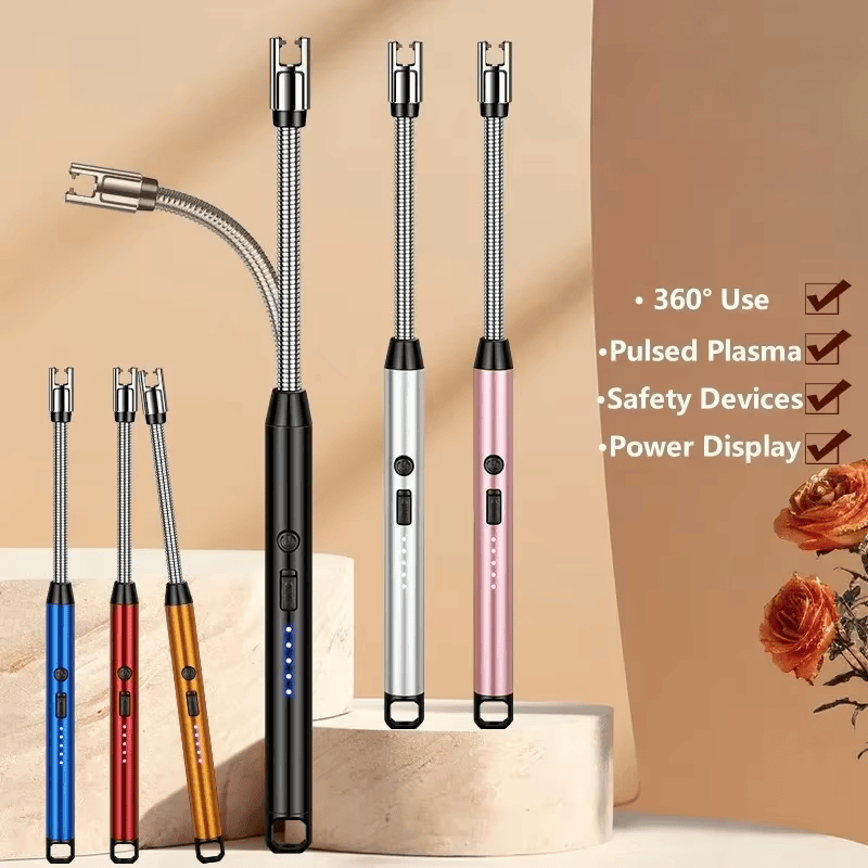 FlamePro - ENCENDEDOR ELÉCTRICO 360° RECARGABLE USB - 2X1