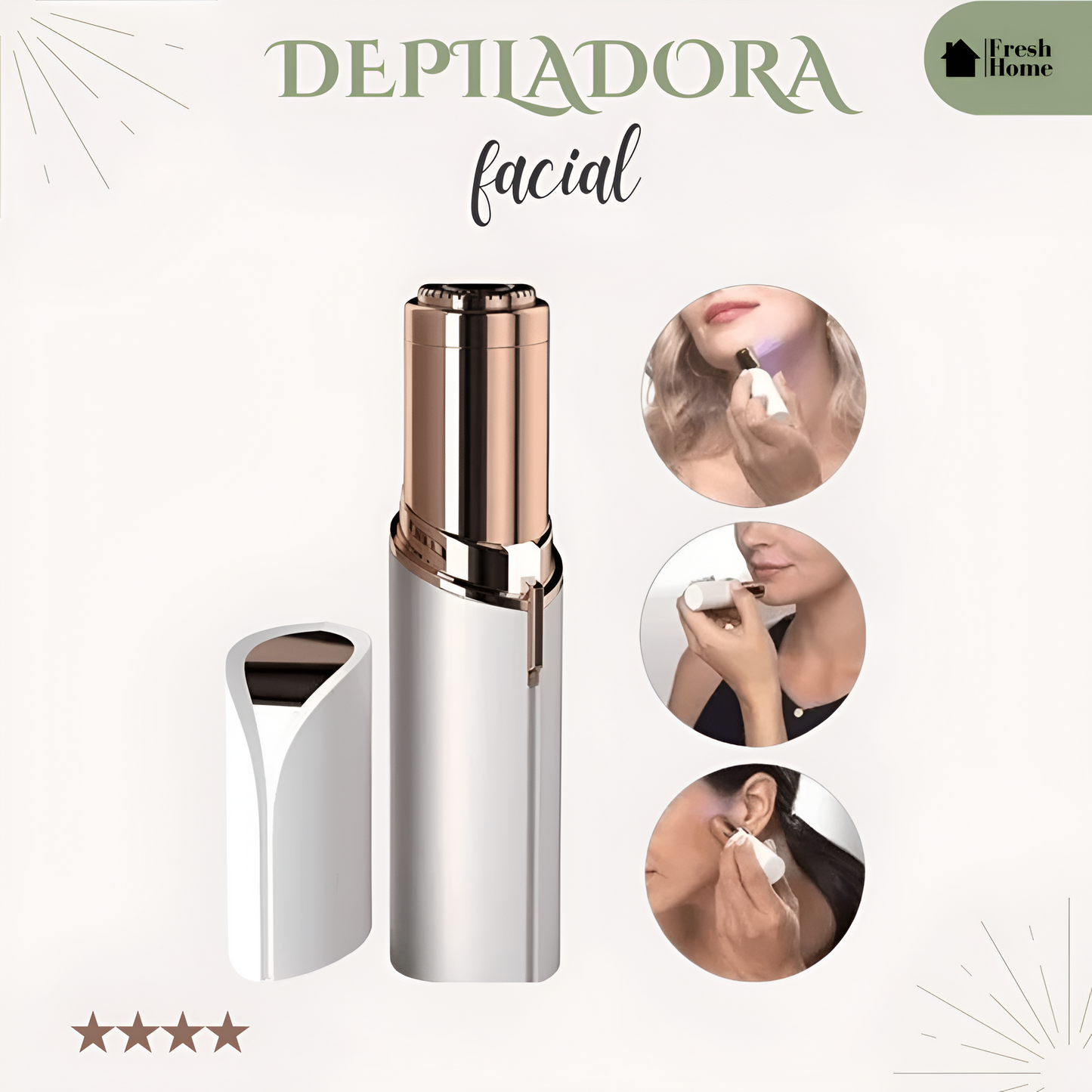 PureGleam: Depiladora Facial Inalámbrica
