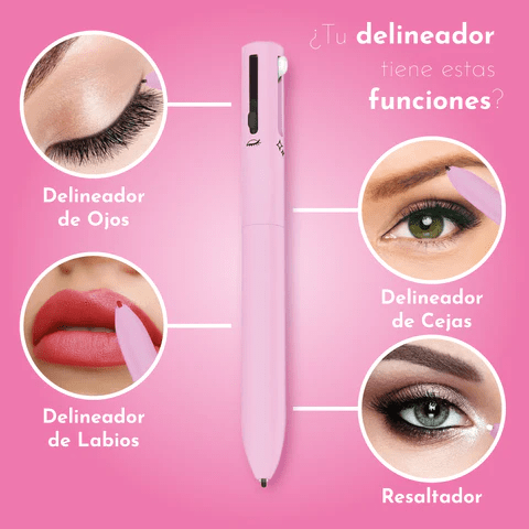 LÁPIZ MAKE UP 4 EN 1 PREMIUM: ¡TODO LO QUE NECESITAS, EN UN SOLO PRODUCTO!