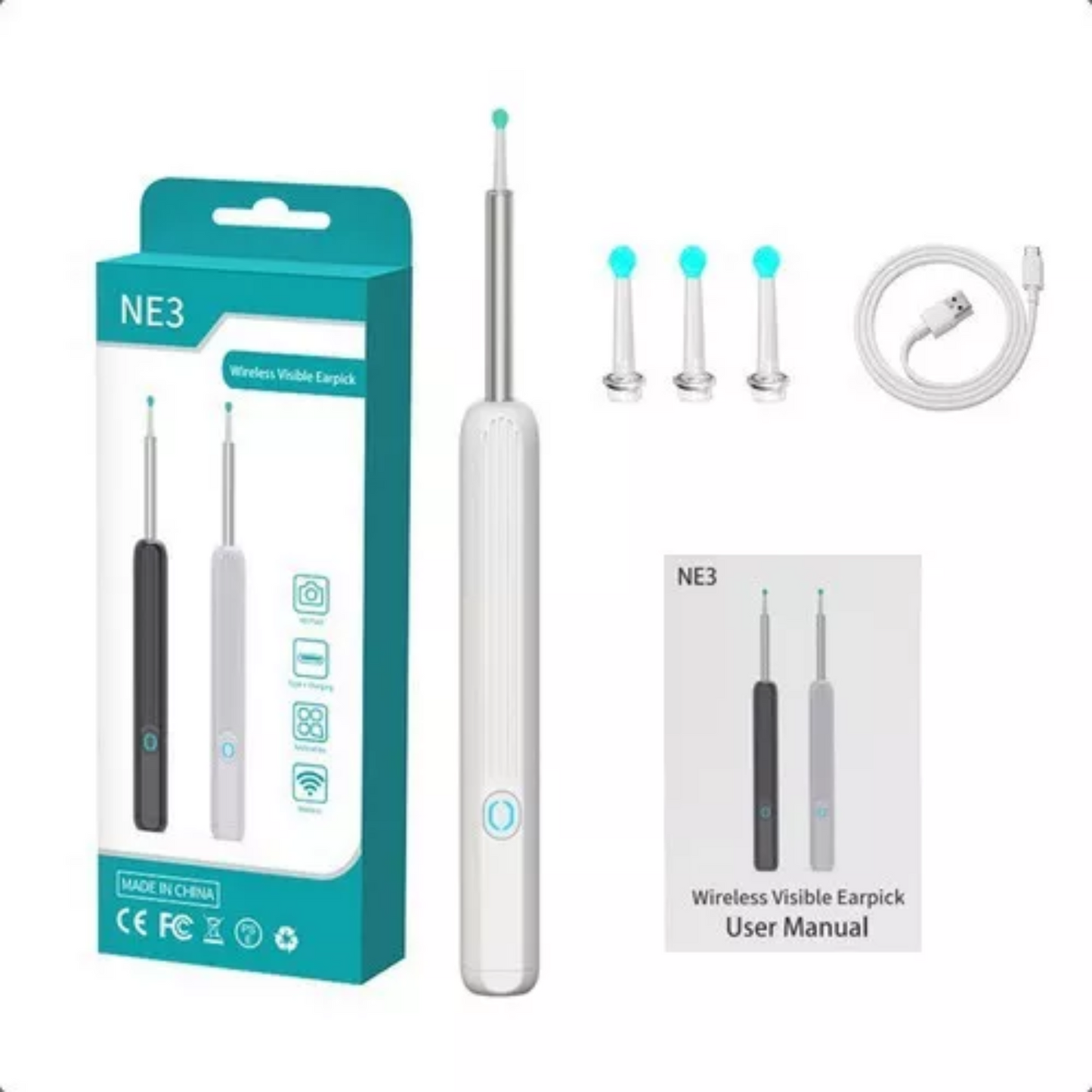 EarClean - LIMPIADOR DE OIDOS CON CÁMARA