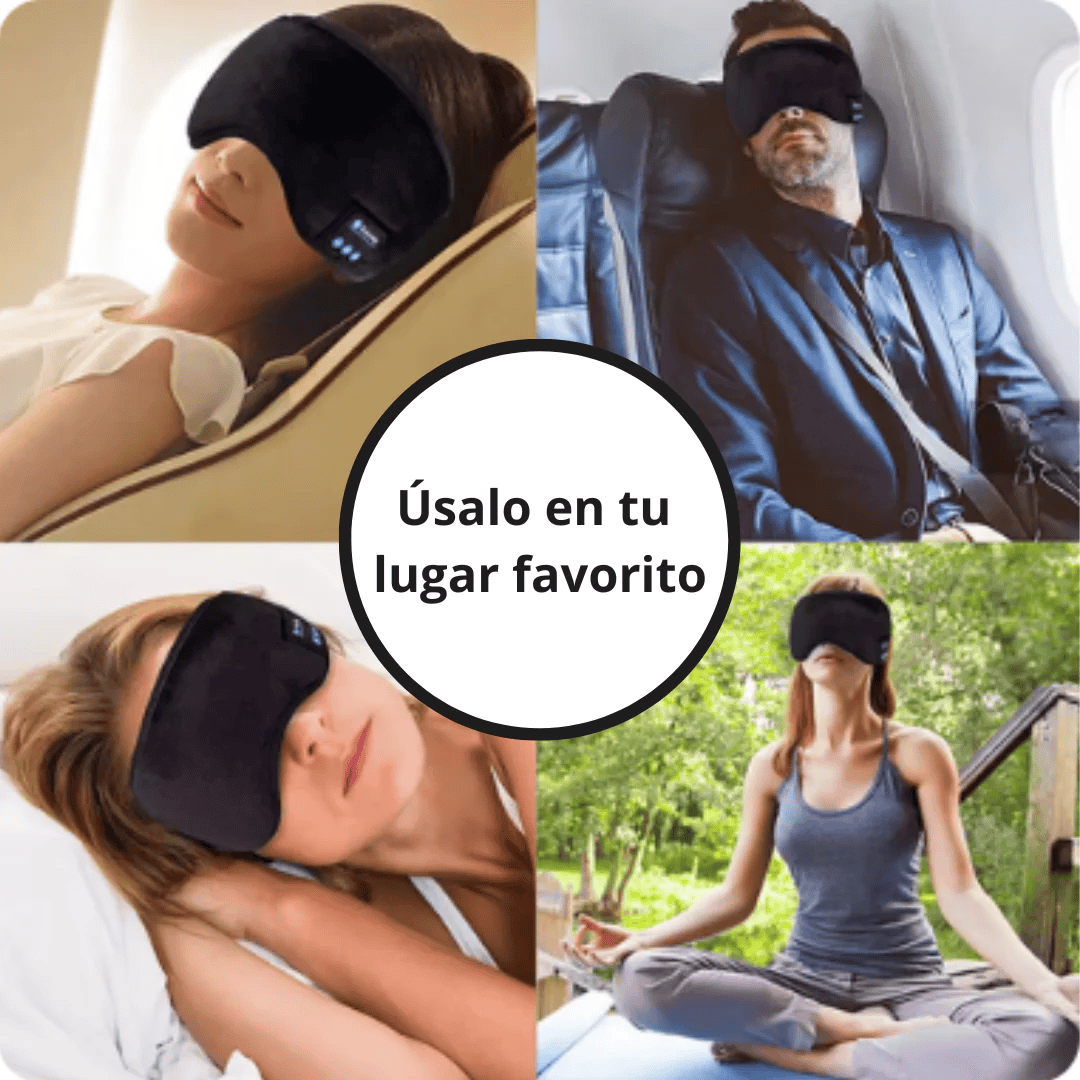 SoundRelax - ANTIFAZ BLUETOOTH CON AUDÍFONOS PARA DESCANSAR