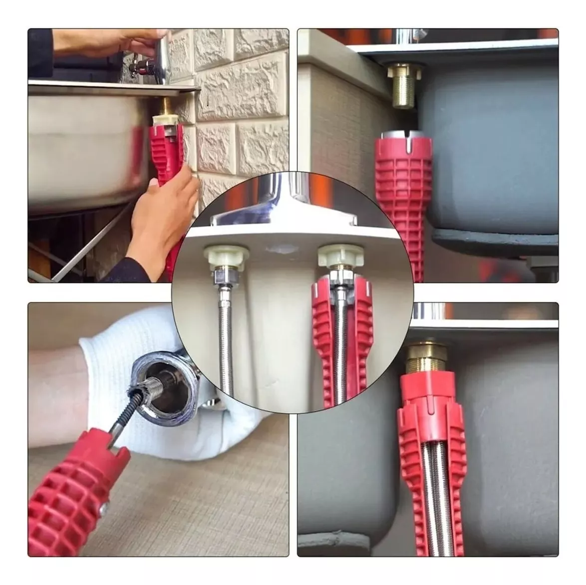 MasterFix - Llave Gasfitería Multifuncional 8 en 1