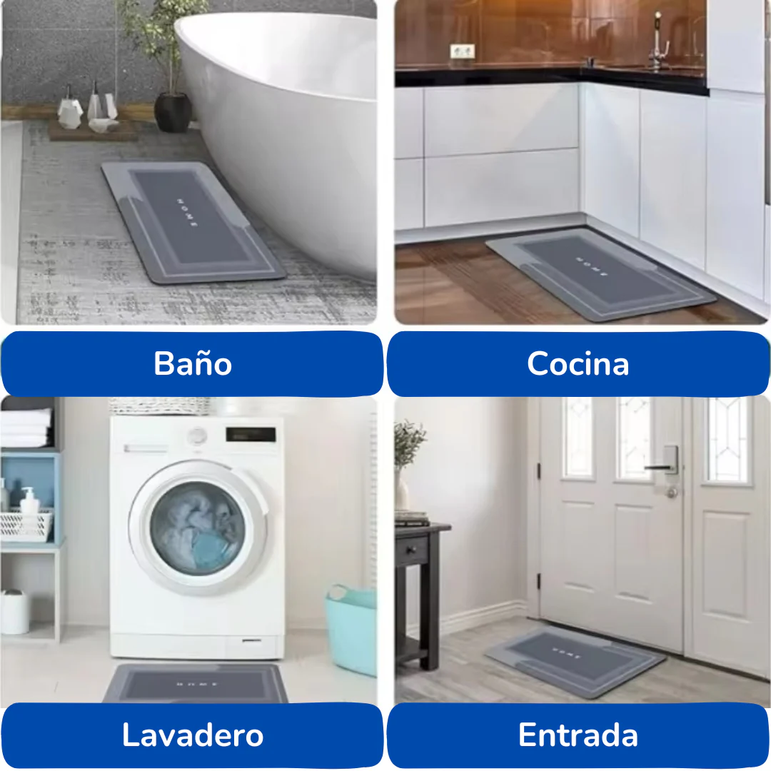 ALFOMBRA DE BAÑO ANTIDESLIZANTE SÚPER ABSORBENTE - SafeStep 🛡️