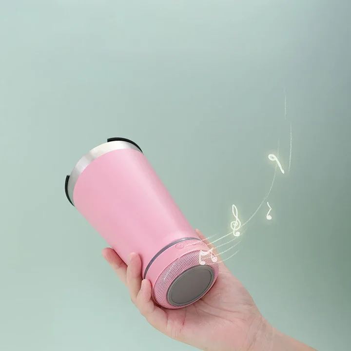 CupSmart - VASO TERMO PARLANTE BLUETOOTH 3 EN 1