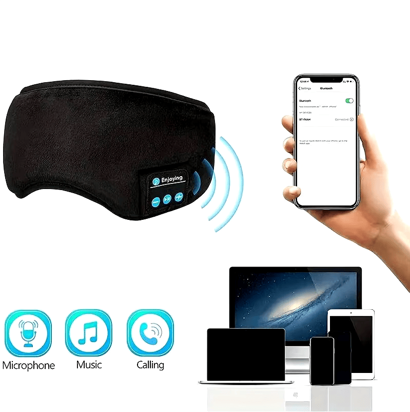 SoundRelax - ANTIFAZ BLUETOOTH CON AUDÍFONOS PARA DESCANSAR