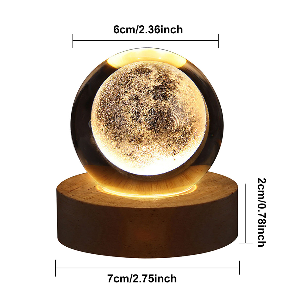 PrismAura- LÁMPARA ESFERA DE CRISTAL LED