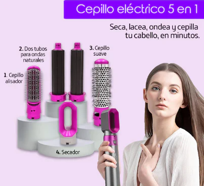 Nuevo GLAM BRUSH PRO Cepillo Secador 5 en 1 Profesional