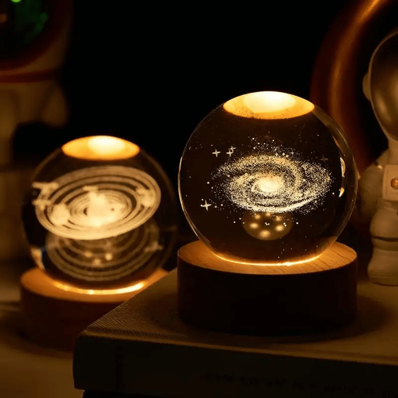 PrismAura- LÁMPARA ESFERA DE CRISTAL LED