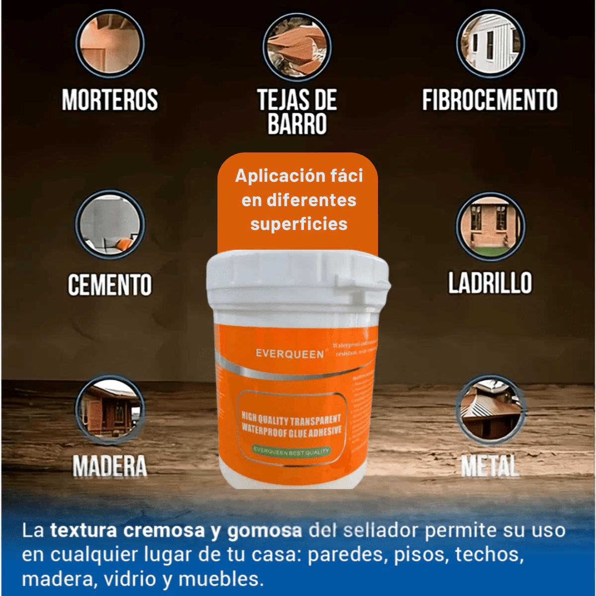 Sellador Adhesivo Impermeable 300g
