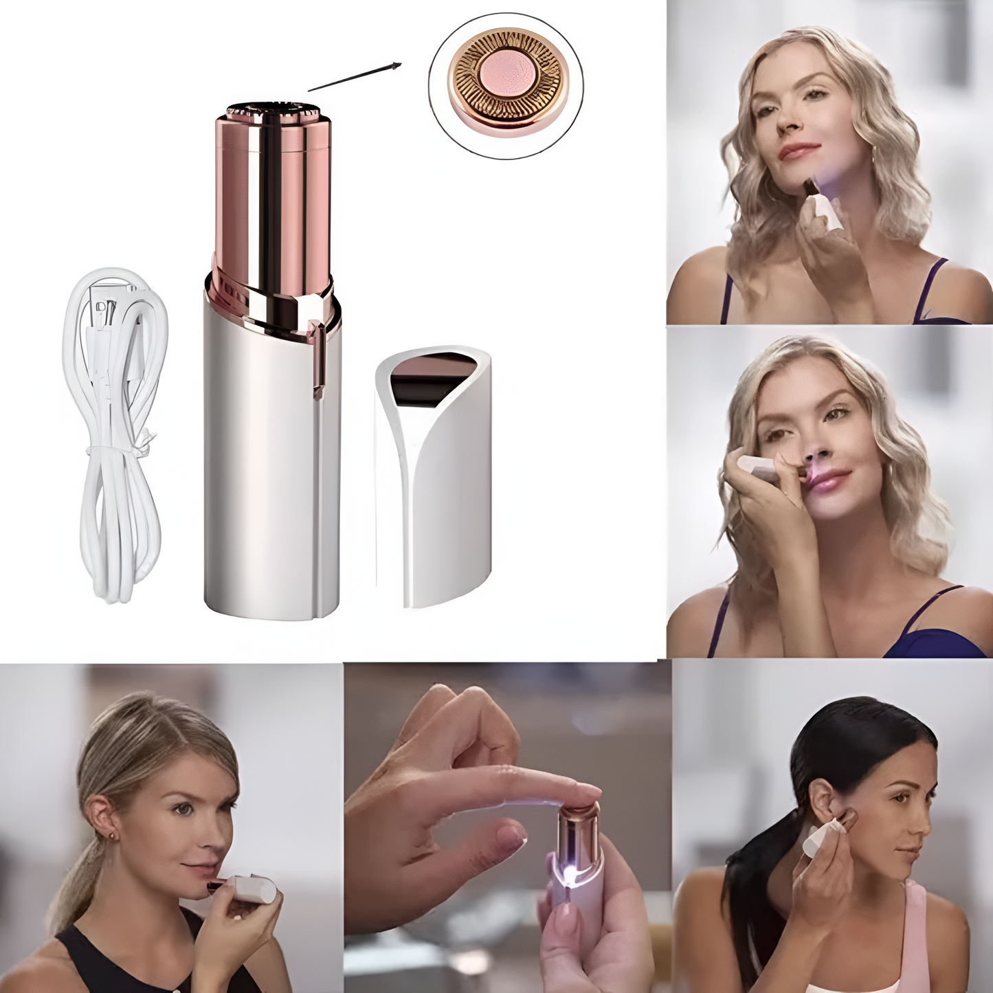 PureGleam: Depiladora Facial Inalámbrica